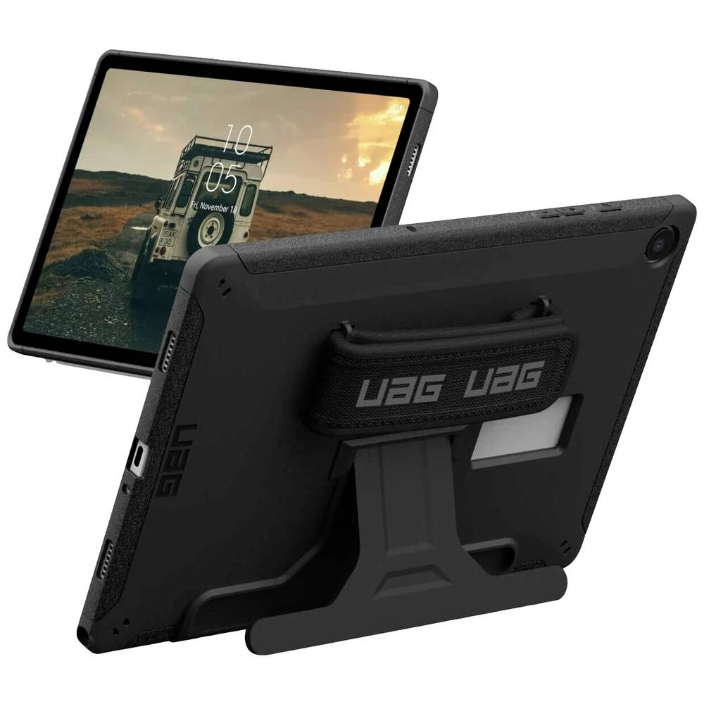 Urban Armor Gear Scout Handstrap & Kickstand Case tablet etui Samsung Galaxy Tab A9+ (2023) Wi-Fi und LTE stražnji pokl slika