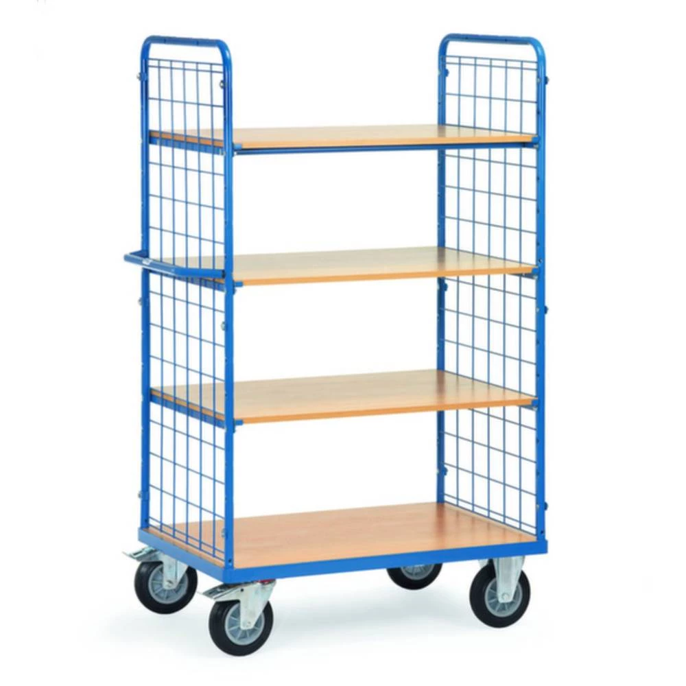 Fetra Hauptartikel 8412 etažna kolica čelik obložen s prahom Opterećenje (maks.): 500 kg briljantno-plava (RAL 5007) boj slika