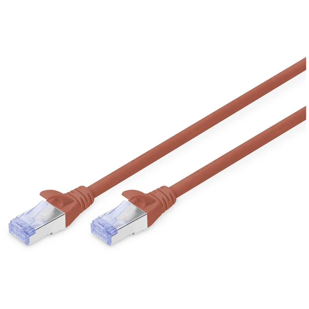 Digitus DK-1532-070/R RJ45 mrežni kabel, Patch kabel CAT 5e SF/UTP 7 m crvena PVC obloga, dvostruko zaštićen, višežičan slika