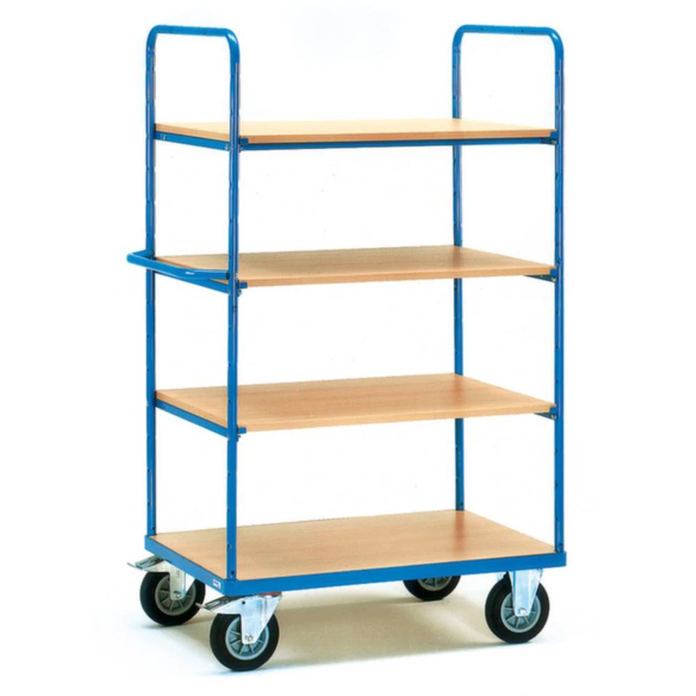 Fetra Hauptartikel 8302 etažna kolica čelik obložen s prahom Opterećenje (maks.): 500 kg briljantno-plava (RAL 5007) boj slika