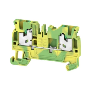 Stezaljka za zaštitni vodič, SNAP IN, 2,5 mm², 800 V, 24 A, broj priključaka: 2, broj razina: 1, zelena / žuta, zelena S2C 2.5 PE 2674560000  Weidmüller 50 St. slika