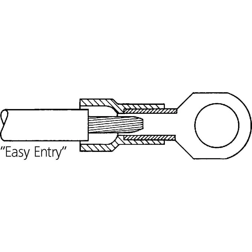 LAPP 63104350 prstenasta kabelska stopica Presjek (maks.)=6 mm² izolirani dio žuta 50 St. slika