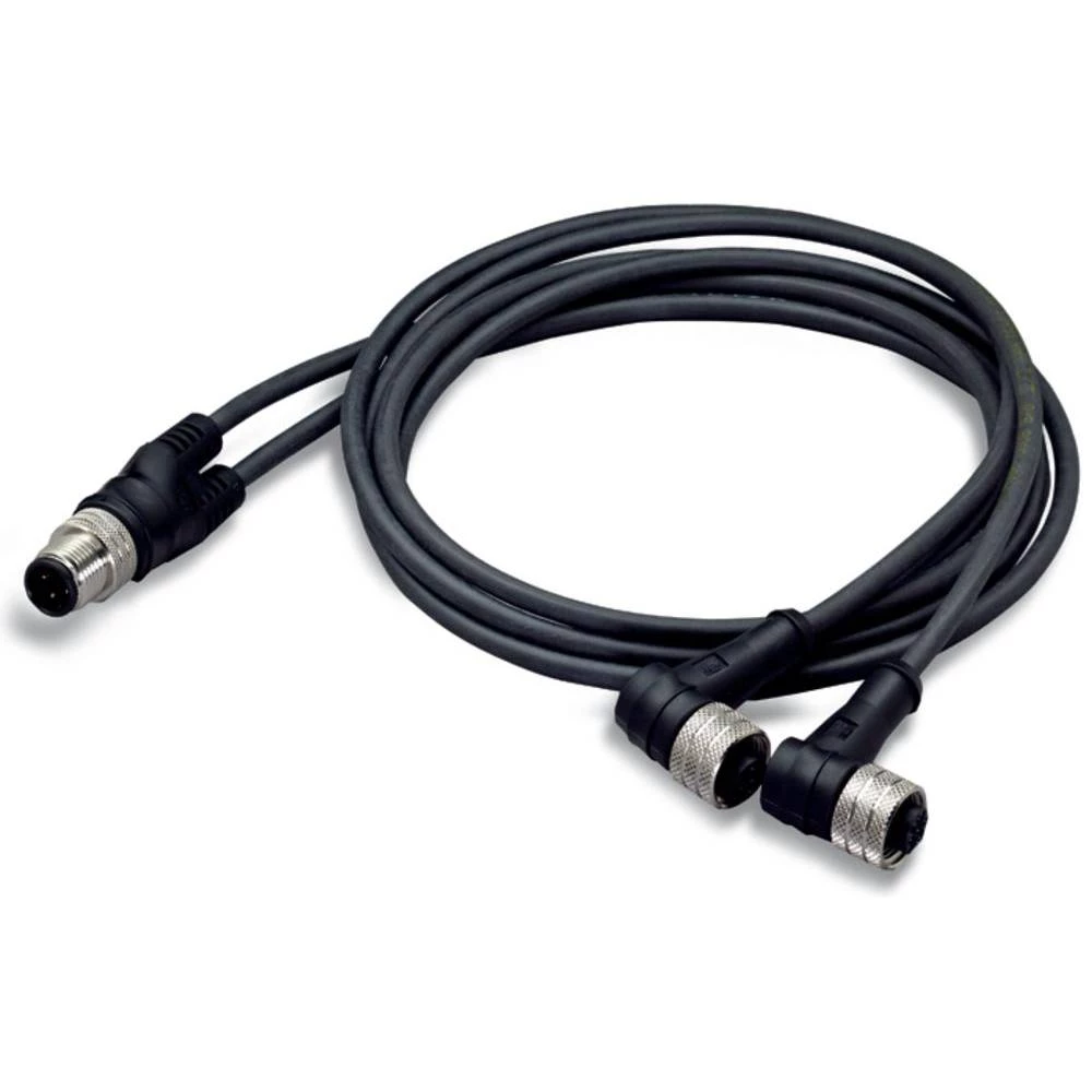 WAGO 756-5517/040-010 razdjenik i adapter za senzor/aktivator M12 ravni muški konektor, ženski konektor, kutni 1.00 m 10 slika