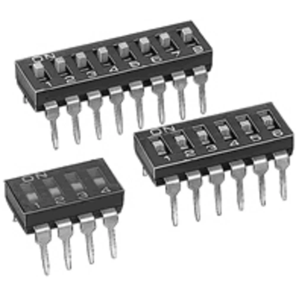 Omron  dip prekidač Broj polova (broj) 2 THT 1 St. Bag slika