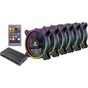Ventilator za PC kućište Enermax 6x Kit T.B. RGB Crna, RGB (Š x V x d) 120 x 120 x 25 mm slika