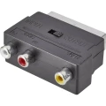 Činč / SCART adapter [3x činč-utičnica 1x SCART-utikač] crn s prekidačem SpeaKa Professional slika