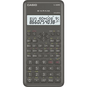 Casio FX-82MS-2 školski kalkulator crna Zaslon (broj mjesta): 12 baterijski pogon (Š x V x D) 77 x 14 x 162 mm slika