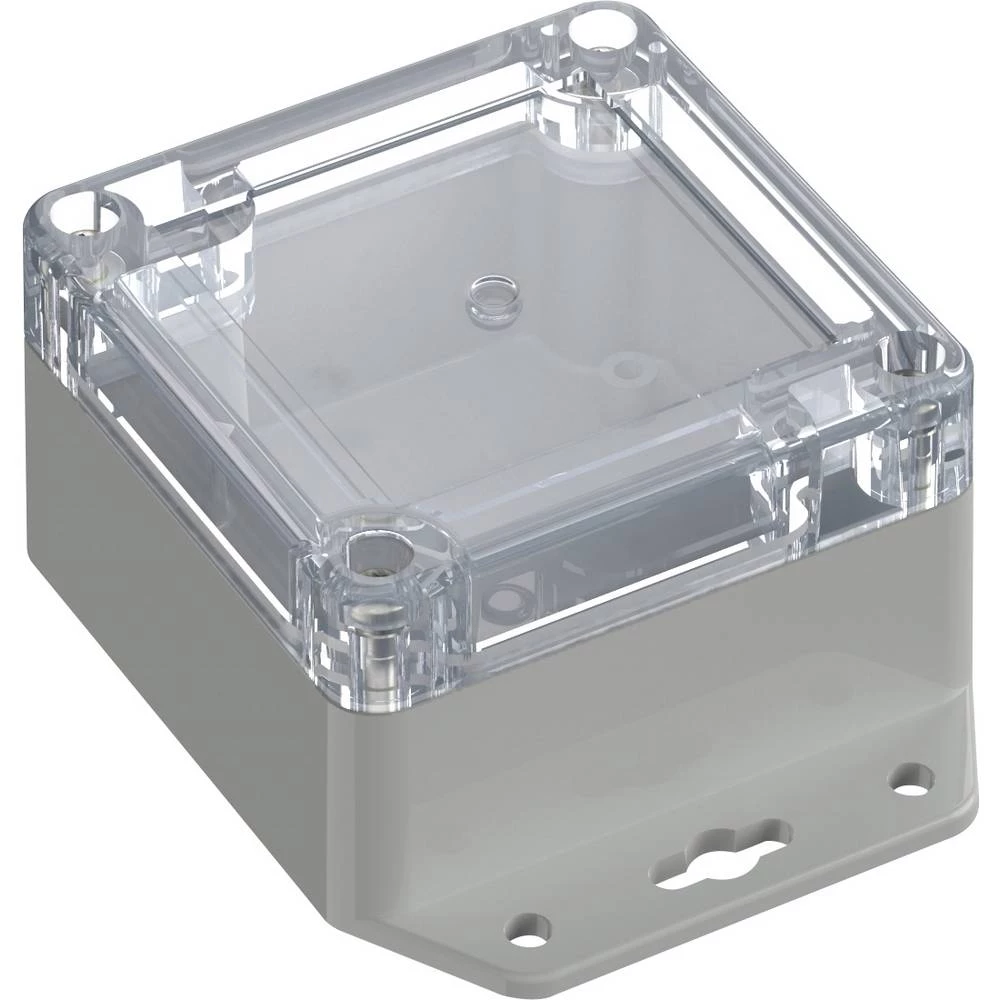 TRU COMPONENTS 6U07080805737 TC-13865220 industrijsko kućište 106.5 x 76.5 x 45 ABS-PC svijetlosiva, prozirna 1 kom. slika