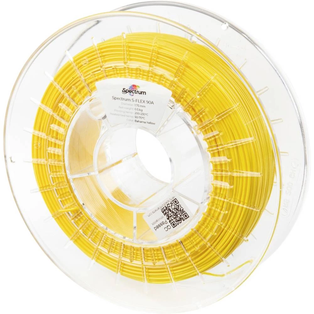 Spectrum Filaments 80256 S-Flex 90A 3D pisač filament fleksibilni filament fleksibilan, kemijski otporan, bez iskrivljen slika