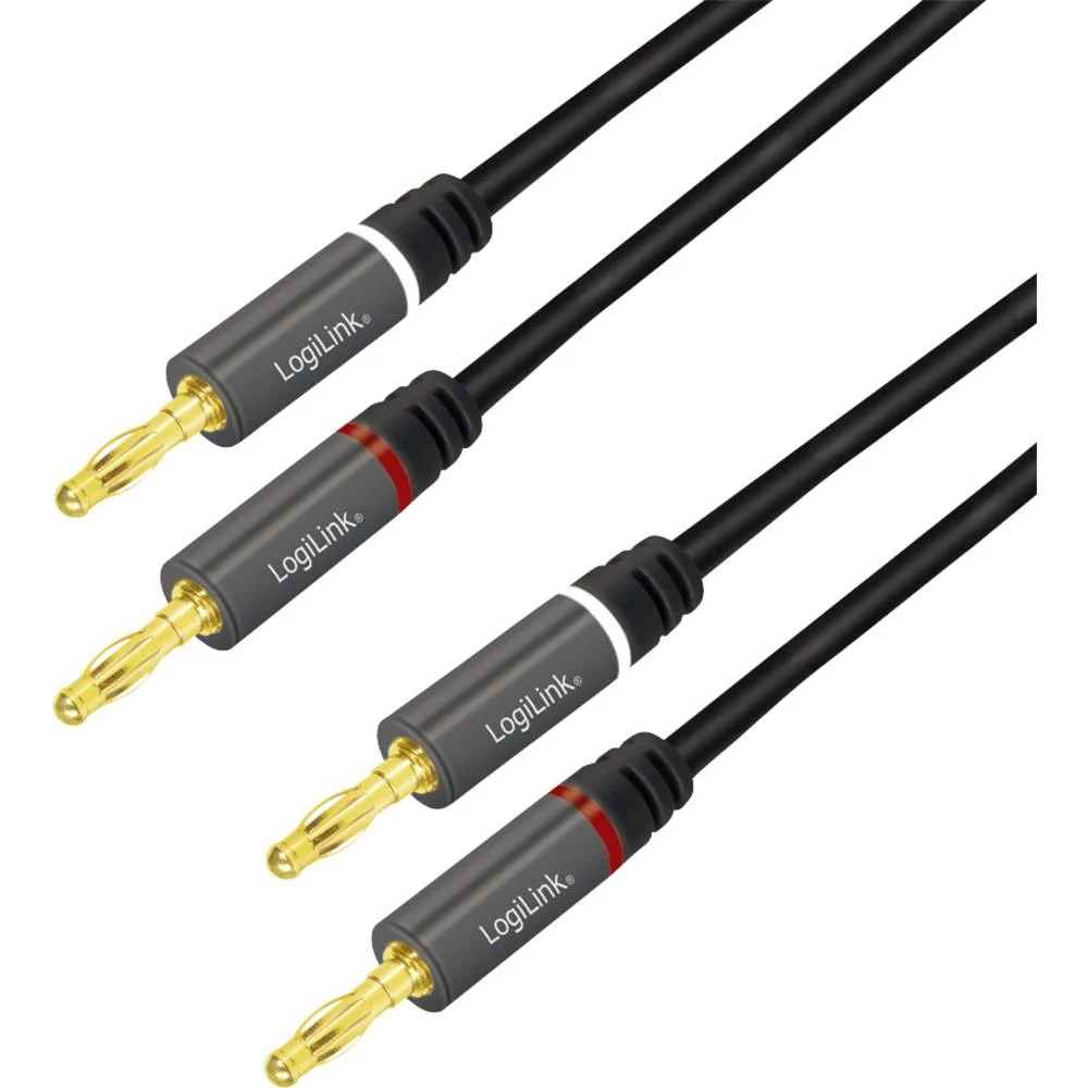 LogiLink CA1210 audio priključni kabel 3.0 m crna sa zaštitom, kodiran u boji slika