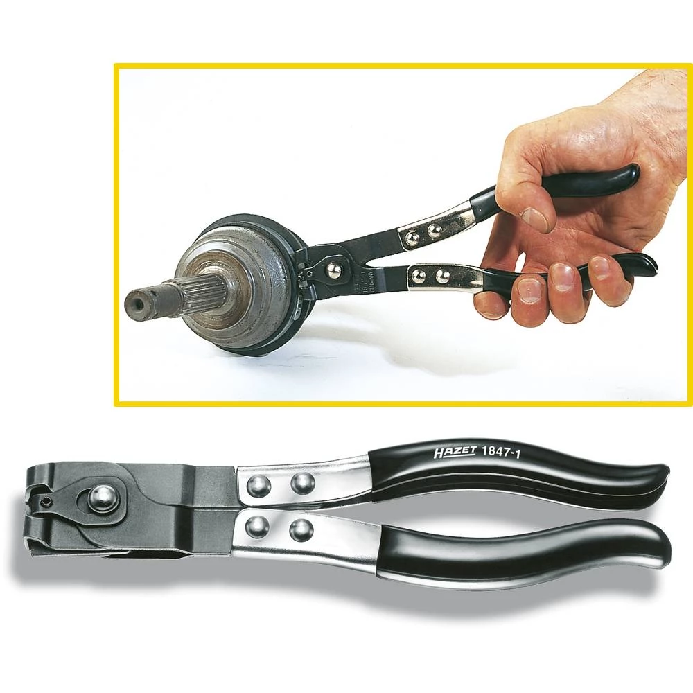 Hazet 1847-1 stezna kliješta za osovinsku obujmicu 230 mm 1 St. slika