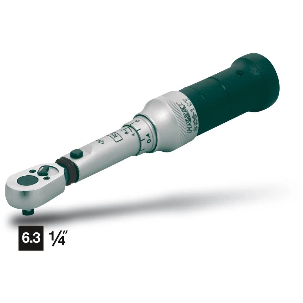 Hazet 6108-1CT 6108-1CT momentni ključ s preklopnom račnom 1/4" (6.3 mm) 2 - 10 Nm slika