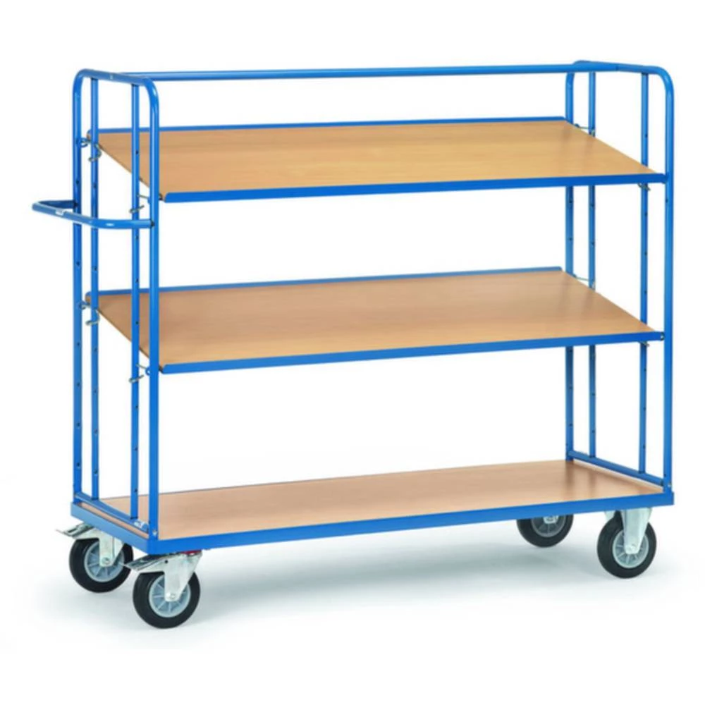 Fetra Hauptartikel 4295 etažna kolica čelik obložen s prahom Opterećenje (maks.): 400 kg briljantno-plava (RAL 5007) boj slika