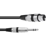 Omnitronic 30225195 XLR adapterski kabel [1x XLR utikač 3-polni - 1x klinken utikač 6.3 mm (stereo)] 0.90 m crna