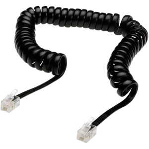 Digitus telefon priključni kabel [1x RJ10-muški konektor 4p4c - 1x RJ10-muški konektor 4p4c] 2.00 m crna slika