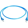 LAN (RJ45) Mreža Priključni kabel CAT 6A S/FTP 50 m Plava boja Vatrostalan, Bez halogena Telegärtner slika