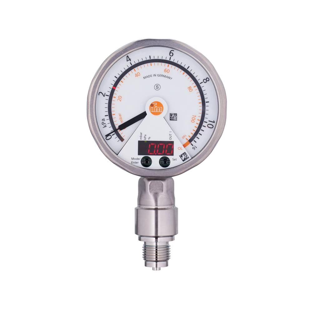 ifm Electronic tlačni senzor 1 St. PG2449 -0 kPa do 10 kPa M12 1 otvarač, 1 zatvarač, analogni slika