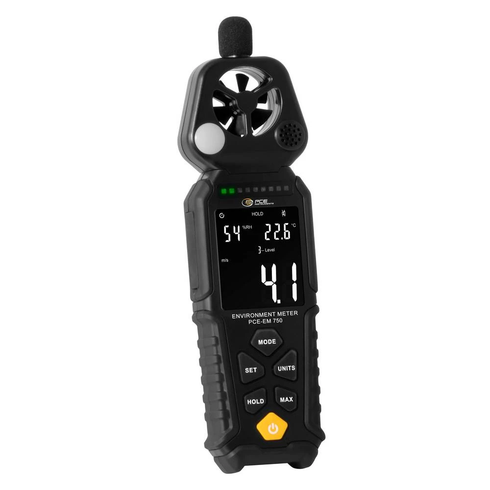 PCE Instruments PCE-EM 750 anemometar -20 - 60 °C s USB sučeljem, s funkcijom za mjerenje temperature Kalibriran po tvor slika