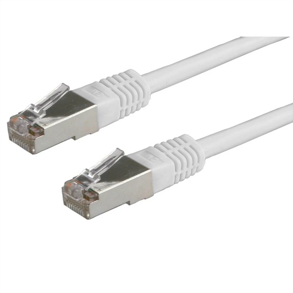 Roline 21.15.0100 RJ45 mrežni kabel, Patch kabel cat 5e F/UTP 0.50 m siva 1 St. slika