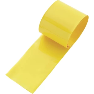 TRU COMPONENTS 1570673 Skupljajuća cijev za baterije bez ljepila Žuta 44 mm Stopa skupljanja:2:1 1 ST slika