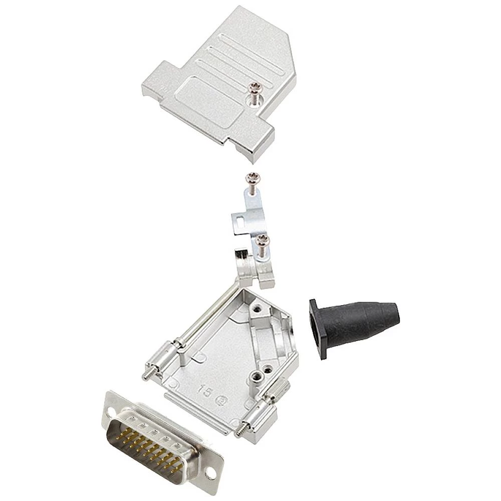 Komplet D-SUB pinskih konektora 45 ° Broj polova: 26 Lemni kup encitech DTSL15-LJSRG-S-HDP26-W-K 1 ST slika