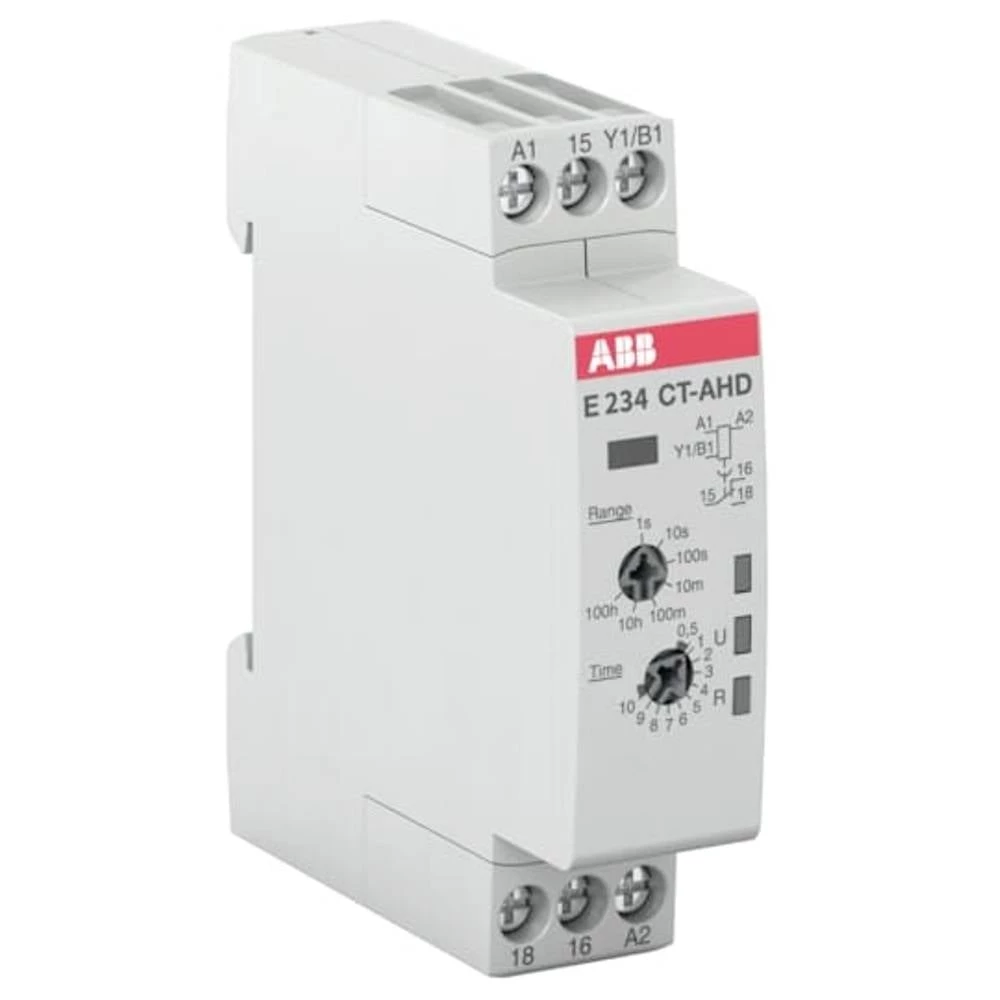 ABB 1SVR500110R0000 CT-AHD.12 vremenski relej kom. Vremenski opseg: 0.05 - 360000 s slika