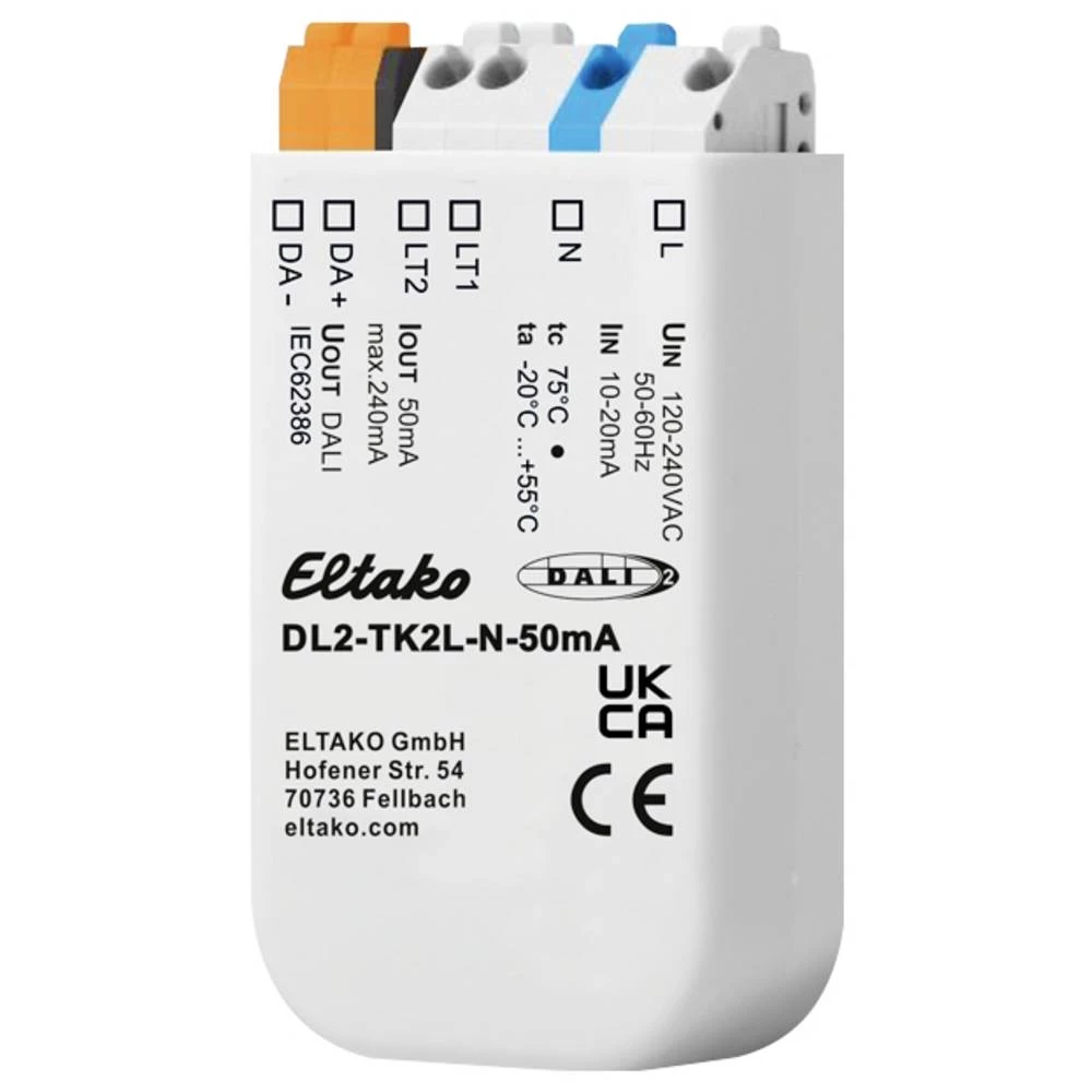 DL2-TK2L-N-50mA Eltako DALI spojnica s gumbom podžbukna slika