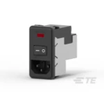TE Connectivity Power Entry Modules - CorcomPower Entry Modules - Corcom 1-6609951-9 AMP