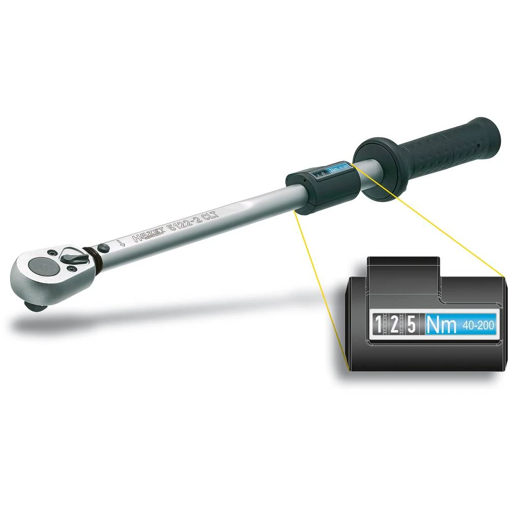 Hazet 5121-2CLT 5121-2CLT momentni ključ s preklopnom račnom 1/2" (12.5 mm) 20 - 120 Nm slika