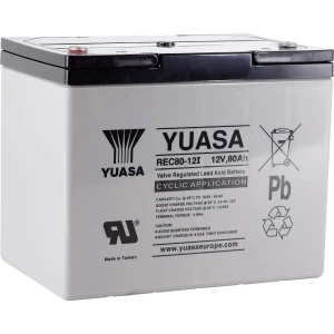 Yuasa REC80-12 YUAREC8012 olovni akumulator 12 V 80 Ah olovno-koprenasti (Š x V x D) 259 x 212 x 168 mm M6 vijčani prikl slika