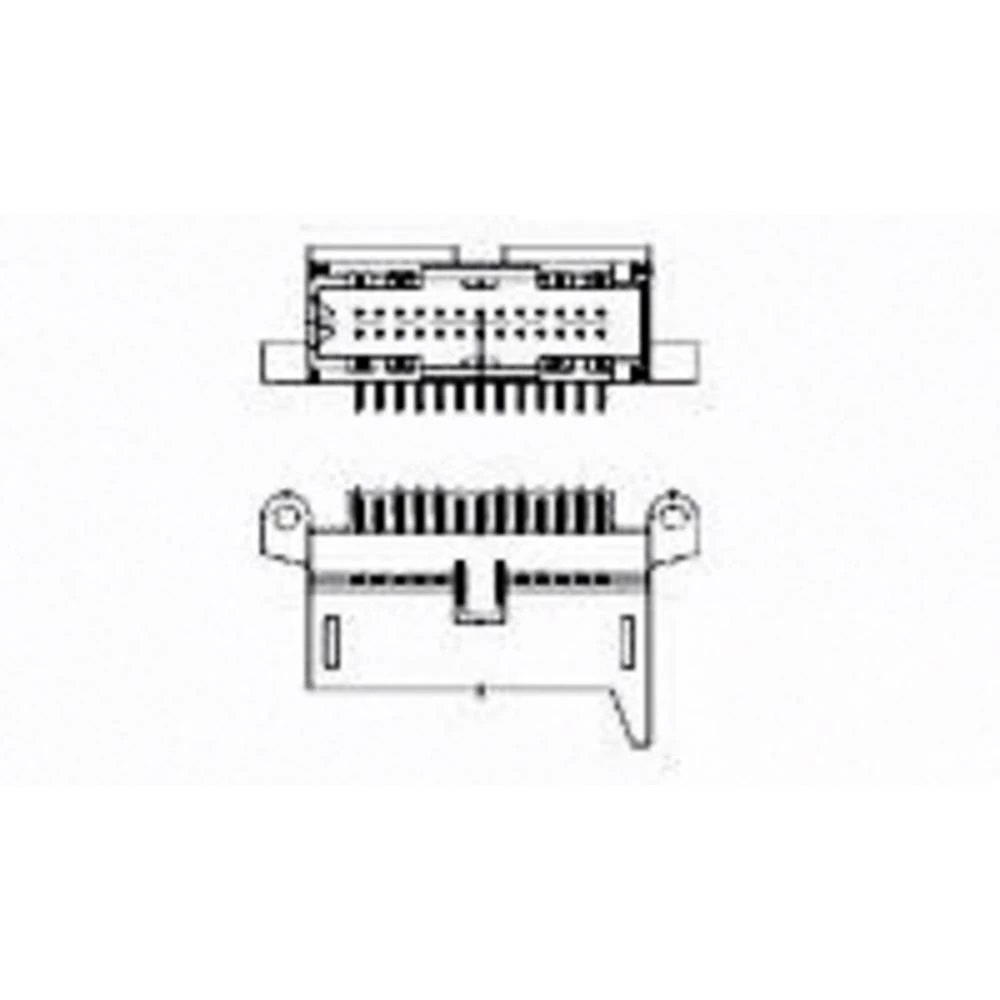 TE Connectivity ugradna standardna letva s muškim kontaktima 827880-3 1 St. Bulk slika