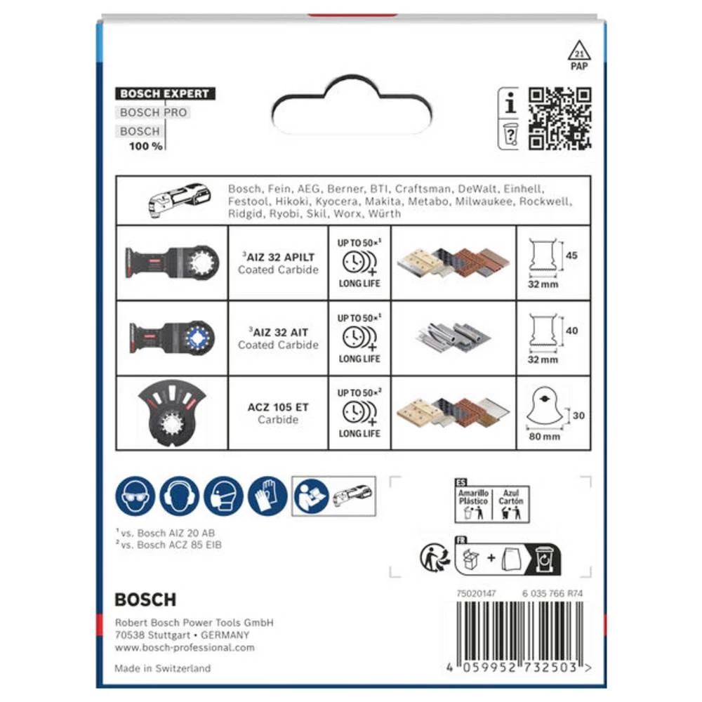 EXPERT set za rezanje, 3 dijela Bosch Accessories 2608902622 slika