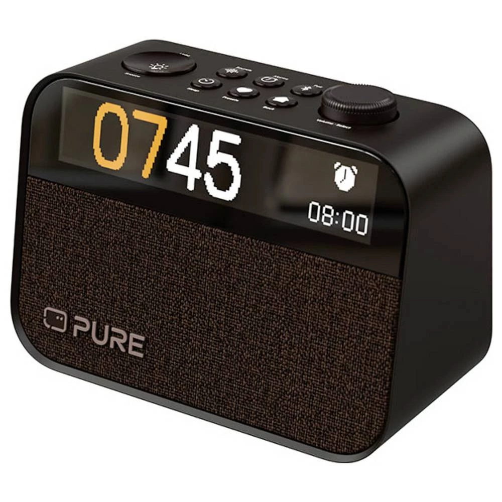 Pure Moment radio sat ambijentalno svjetlo crna kava slika