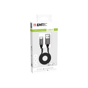 Emtec USB kabel  USB-C® utikač, USB-C® utikač 1.2 m crna  ECCHAT700TC2 slika