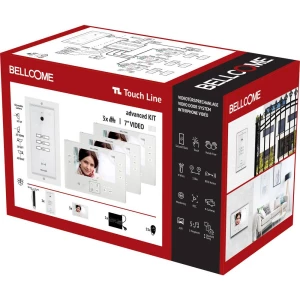 Bellcome VKA.P3F3.T7S9.BLW04 video portafon za vrata žičani kompletan set 20-dijelni bijela slika