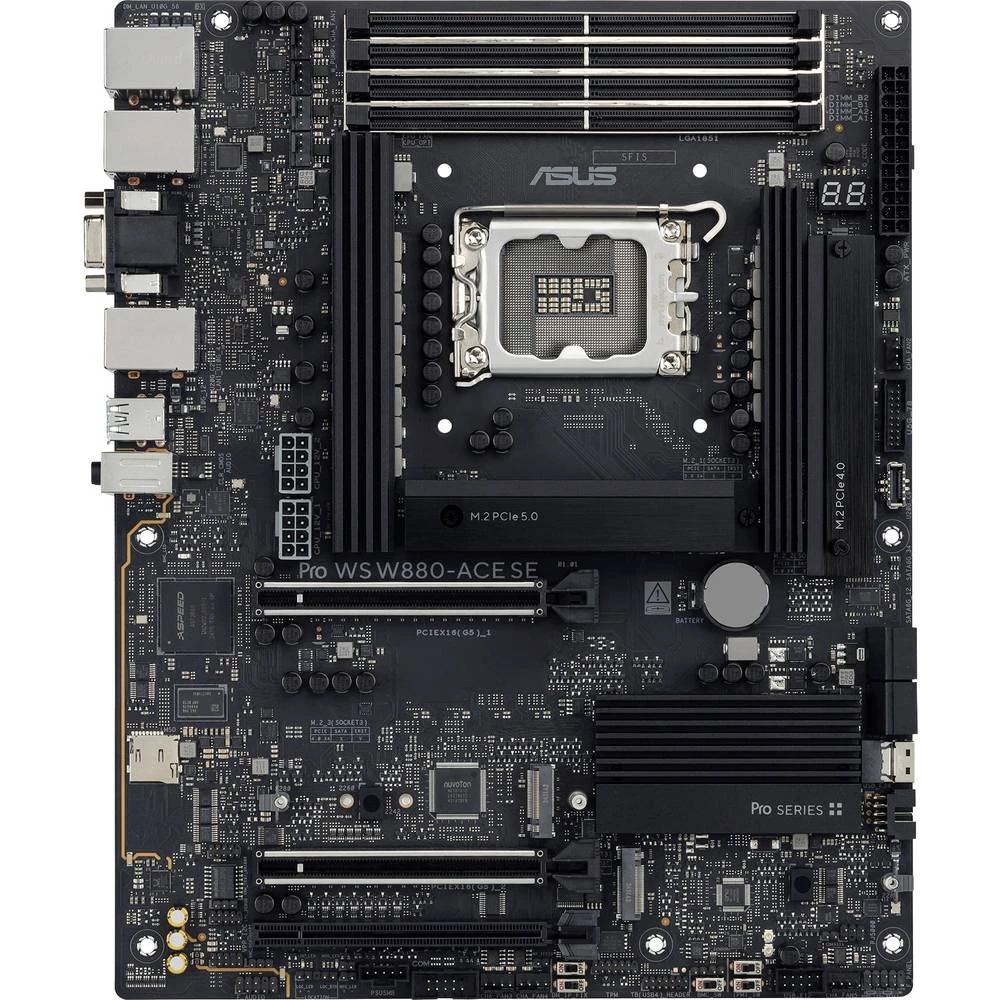 Asus PRO WS W880-ACE matična ploča Baza Intel® 1851 Faktor oblika (detalji) ATX Set čipova matične ploče Intel® W88 slika
