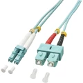 LINDY 46390 Glasfaser svjetlovodi priključni kabel [1x muški konektor LC - 1x SC-utikač] 50/125 µ Multimode OM3 1.00 m slika