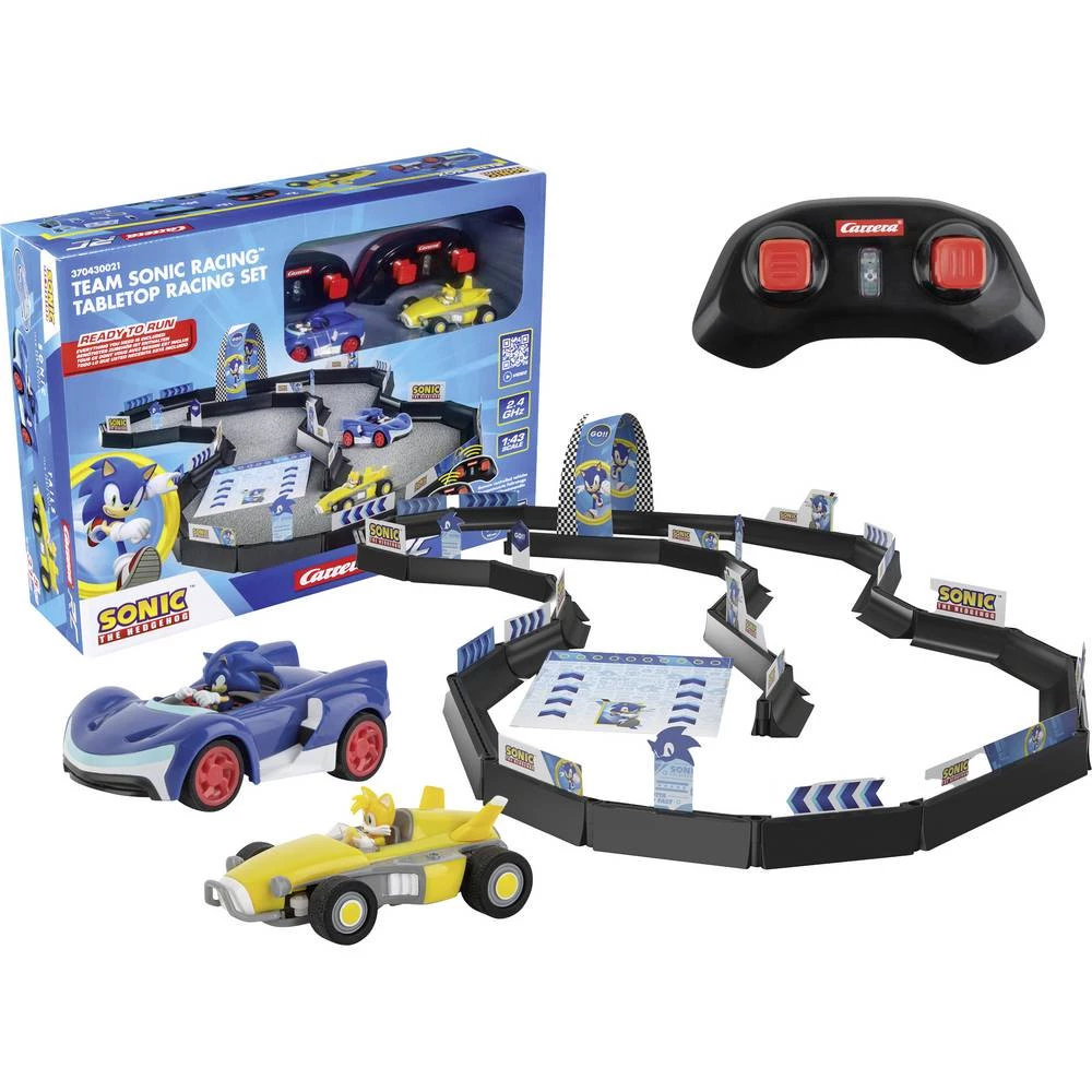 Carrera 370430021 Team Sonic Racing 1:43 RC model automobila s trkačim stezama električni cestovni model slika