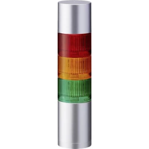 Signalni toranj LED Patlite LR6-302WJBU-RYG 3-bojno, Crvena, Žuta, Zelena 3-bojno, Crvena, Žuta, Zelena Žmigavac, Stalno svjetlo slika