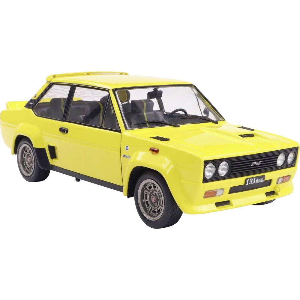 Solido model automobila Fiat 131 Abarth 1980 žuti gotovi model model automobila slika