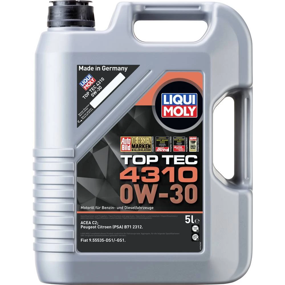 Liqui Moly Top Tec 4310 0W-30 3736 motorno ulje 5 l slika