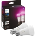 Philips Lighting Hue LED žarulja, komplet 2 komada 871951429131700 Energetska učinkovitost 2021: F (A - G) Hue White & Col. Amb. E27 Doppelpack 2x800lm 75W E27 18 W toplo bijela do hladno bij slika