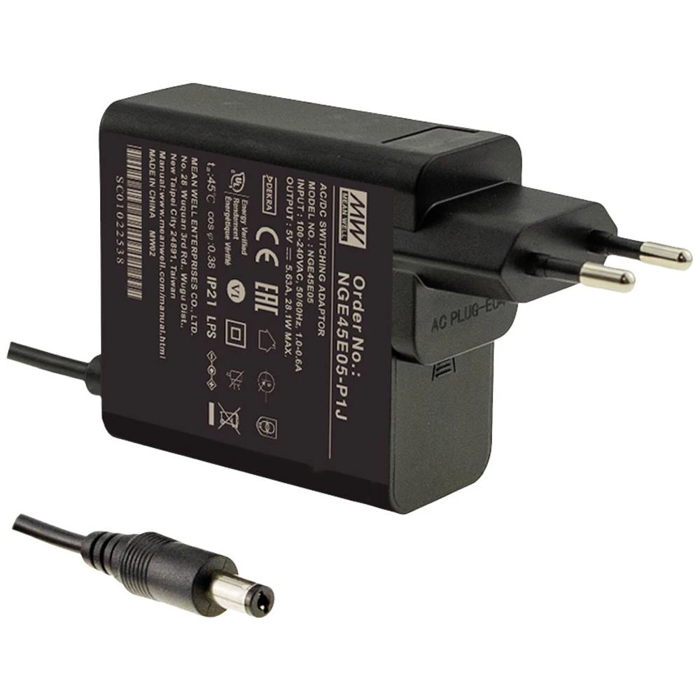 Mean Well NGE45E24-P1J plug-in napajanje, fiksni napon   45.1 W slika