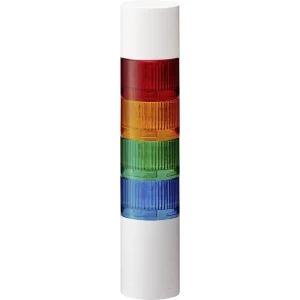 Signalni toranj LED Patlite LR6-402WJBW-RYGB 4-bojno, Crvena, Žuta, Zelena, Plava boja 4-bojno, Crvena, Žuta, Zelena, Plava boja slika