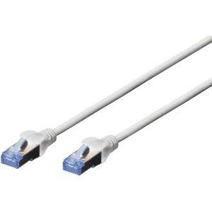 Digitus DK-1532-005 RJ45 mrežni kabel, Patch kabel cat 5e SF/UTP 0.50 m siva upleteni parovi 1 St. slika