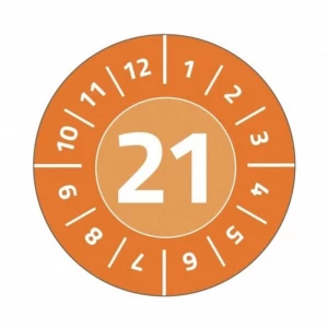 Avery-Zweckform 6943-2021 inspekcijska naljepnica  2021 narančasta samoljepljiva folija (Ø) 20 mm 20 mm   1 Set slika