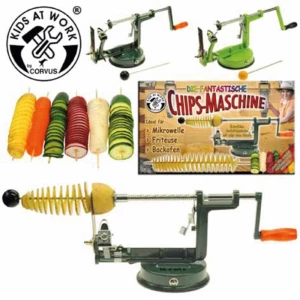 Vedes 600158 Stroj za čipke Kids at Work CORVUS Kids at Work Chipsmaschine auch für Gemüse geeignet slika