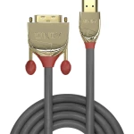 LINDY HDMI / DVI adapterski kabel HDMI A utikač, DVI-D 18+1-polni utikač 15.00 m zlatna 36199  HDMI kabel