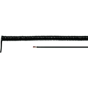 Helukabel 85550 spiralni kabel LiF12Y11Y 300 mm / 1200 mm 2 x 0.14 mm² crna 1 St. slika