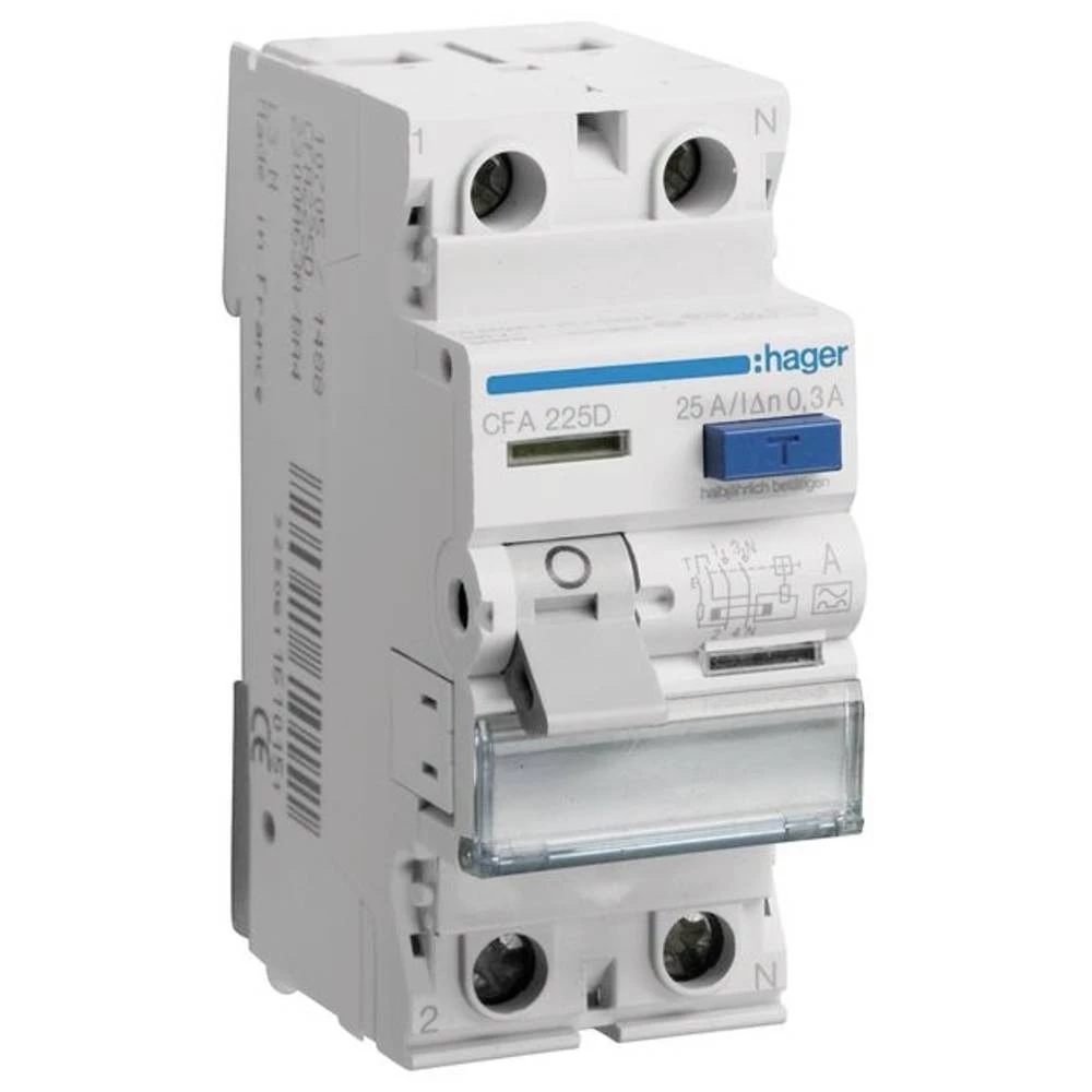 Hager CFA225D FID zaštitna sklopka A 2-polni 25 A 0.3 A 230 V slika